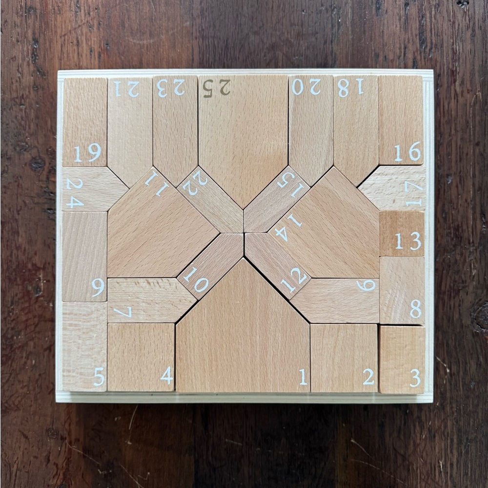 Advent Natural Wood Block Puzzle